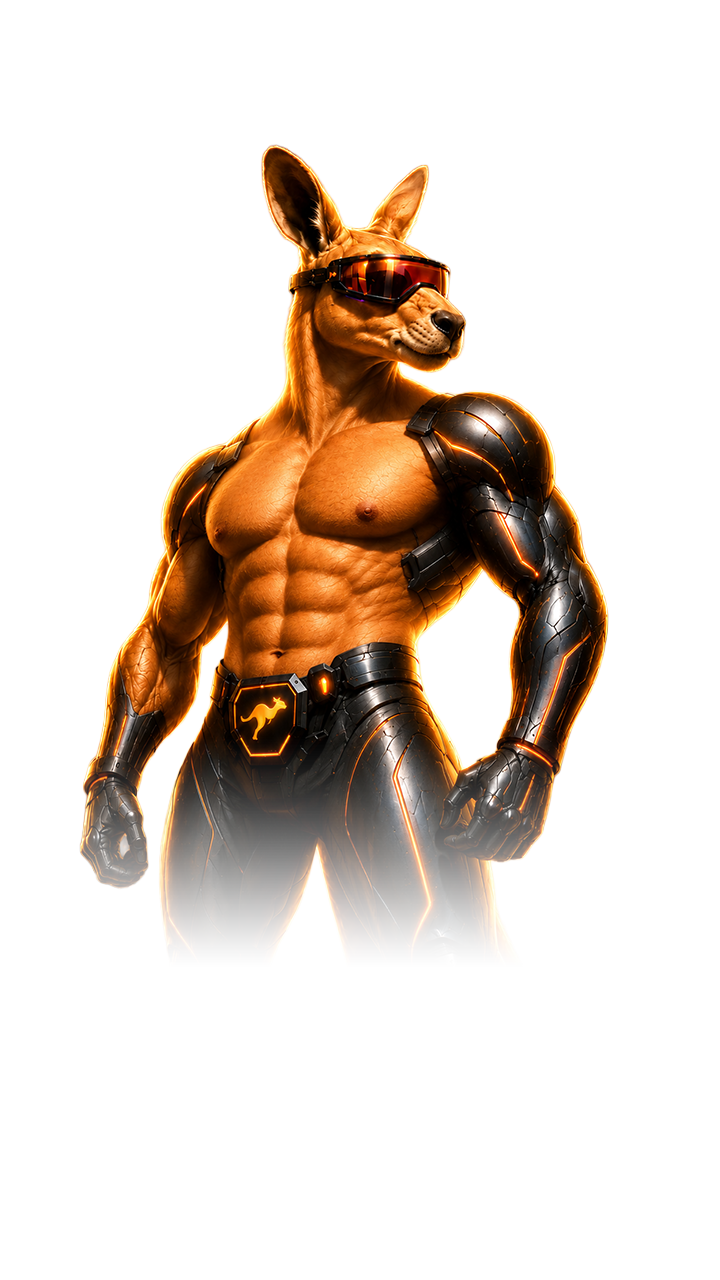 Super Kangaroo Trading mascot