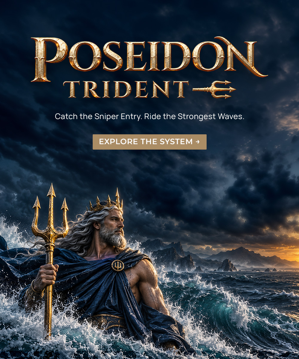 Poseidon Trident —E banner (RenkoKings)