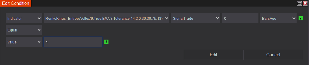Entropy Voltex buy condition for Setup 2 in Infinity Algo Engine$