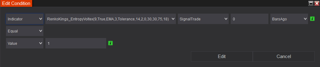 Entropy Voltex buy condition for Setup 1 in Infinity Algo Engine$