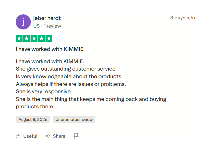 Customer feedback about NINZA products and support